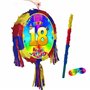 Piñata d'anniversaire 18 ans avec bâton et bandeau pour les yeux