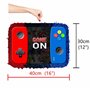 Piñata console de jeux avec bâton et bandeau pour les yeux