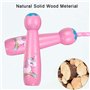 Zivisk Cordes à Sauter pour Enfants, Réglable Corde à Sauter Avec Poignée en Bois, 2,6 m, pour Enfants Garçons et Filles pour l'