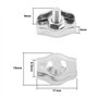 5mm-3 mm Serre Cable en Acier Inoxyda