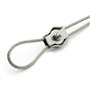 20 Pièces Pince câble métallique Serre-Câble Acier M3 Wire Rope Clips pour Câble d’Acier 1,5mm-3 mm Serre Cable en Acier Inoxyda