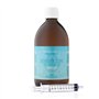DIOXNATUR® Dioxyde de chlore 3000 ppm CDS 500 ml. Seringue de 10 ml incluse. Bouteille en verre ambré avec compte-gouttes