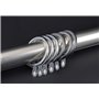 BlueXP 40 Pièces Silencieux Métal Anneaux de Rideaux 34mm 28mm Diamètre Interne à Suspendre à Anneaux pour Rideaux et Tiges à Su