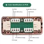 NA BouGPeng 2 Pièces Module de Connexion LSA de Catégorie 7 Connecteur LSA pour Réparation Oîtier de Connexion Cat 7 Rallonge de
