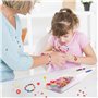 NewZC Lot de 400 Perles en Bois Multicolores Enfants Bricolage Perles 11 types Perles Multicolores Perles en bois avec Trou pour