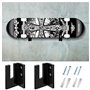 ZHYUAN 1 Jeu Support de Planche à roulettes,Planche à roulettes Murale,Skateboard Longboard Mural,Support Mural pour Skateboard,