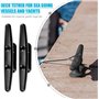 Zwenjuan Clips de Bateau,2 PCS Taquets en Nylon,Clips D'amarrage Nylon de Haute Qualité,Clips en Plastique Clips Coulissants,pou