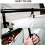 Zwenjuan Pince de Serrage Backdrop Clamp Clip,12 pièces Pinces à Toile de Fond,Support de Fond Clips Supports de décors pour Stu