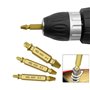 BOBOZHONG Extracteur de Vis Cassées,Lot de 6 Extracteurs de Vis, Extracteur de Vis Endommagé Extracteur à Vis à TêTe Double Extr