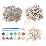 150 Pièces Copeaux De Bois De Décoration De Baptême De Filles