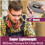 2 Pièces Lunettes Loupe 250% avec Étui, Anti-Lumière Bleue, pour Lecture, Travail de Précision et Personnes Âgées（Noir）