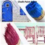 Lot de 3 pinceaux à Peinture à la Craie et à la Cire - pour projets de Peinture et de Cire - Poils de Sanglier naturels Poignées