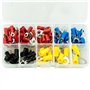 Connecteurs à Sertir, 102 Pièces Cosses de Câble Isolées, Connecteur Kit D'assortiment, Pouvant être Utilisées pour la Maintenan