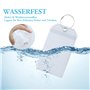 Lot de 8 Étiquettes de Bagage pour Croisière – 19 cm x 11 cm – Etiquette Valise Avec Boucle en Acier Inoxydable – Transparentes 