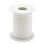 Rouleau de 61 m de mèche de bougie - Mèche ronde tressée en coton pour bougies - Sans fumée - Pour la fabrication de bougies par