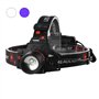 WESLITE Ultraviolette Lampes Frontales LED Rechargeable Lampe Frontal Blacklight pour la Pêche/les Scorpions/