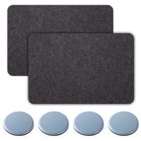 Lot de 2 tapis résistants à la chaleur pour friteuse à air