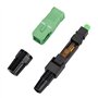 100 pièces Adaptateur de connexion Connecteurs pour fibres optiques Connecteurs SC rapide de connecteur de fibre optique incorpo