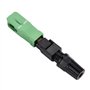 100 pièces Adaptateur de connexion Connecteurs pour fibres optiques Connecteurs SC rapide de connecteur de fibre optique incorpo