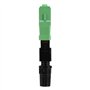 100 pièces Adaptateur de connexion Connecteurs pour fibres optiques Connecteurs SC rapide de connecteur de fibre optique incorpo