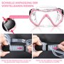 Lunettes de plongée pour adultes, grand champ de vision, masque de plongée pour adultes et femmes