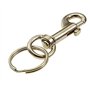 Fermoir à boulon - Porte-clés à clip de ceinture - En acier inoxydable - Mousqueton pivotant - Laisse pour animal domestique - M