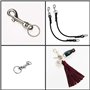 Fermoir à boulon - Porte-clés à clip de ceinture - En acier inoxydable - Mousqueton pivotant - Laisse pour animal domestique - M