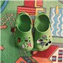 fleurs imprimées en PVC pour chaussures de plage