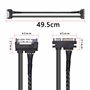 GELRHONR Câble d'extension SATA 22 broches 7+15 SATA mâle vers femelle avec loquet de verrouillage, pour disque dur, SSD, lecteu