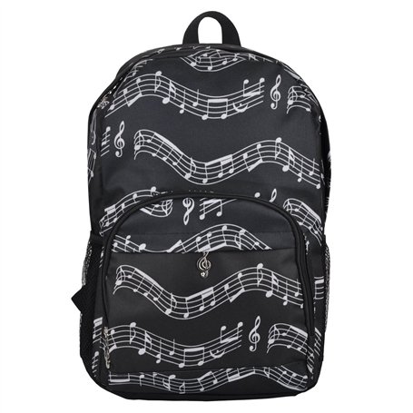 PUNK Sac à dos d’écolier à motifs de notes de musique