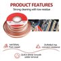 U-Trade Mèche à dessouder - Fil de retrait de soudure - 2,5 mm de large - 1,5 m de long - Tresse à haute efficacité pour un retr