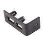 Lot de 2 rouleaux de guidage au sol réglables pour bas de porte coulissante - Noir - Super lisse et silencieux - Facile à instal