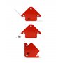 QWORK® 6 Pièces Aimant Soudure, Positionneur Soudure Magnétique Angle Soudure 30°/45°/60°/75°/90°/105°/120°/135°, Force de Maint