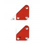 QWORK® 6 Pièces Aimant Soudure, Positionneur Soudure Magnétique Angle Soudure 30°/45°/60°/75°/90°/105°/120°/135°, Force de Maint