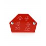 QWORK® 6 Pièces Aimant Soudure, Positionneur Soudure Magnétique Angle Soudure 30°/45°/60°/75°/90°/105°/120°/135°, Force de Maint