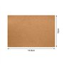 Dtaeye Carte Kraft 50 Pièces Cartes en Papier Kraft Carte Blanche Vierge Papier Kraft Marron Rond Cartes de Message Carte de Voe