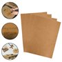 Dtaeye Carte Kraft 50 Pièces Cartes en Papier Kraft Carte Blanche Vierge Papier Kraft Marron Rond Cartes de Message Carte de Voe