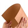 Dtaeye Carte Kraft 50 Pièces Cartes en Papier Kraft Carte Blanche Vierge Papier Kraft Marron Rond Cartes de Message Carte de Voe