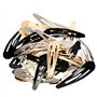 Épingles à cheveux,Pinces à cheveux, 30 pièces 3,1 pouces de grandes barrettes à pression en métal Barrettes antidérapantes pour