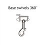OWAYOTO Lot de 8 mousquetons pivotants pour laisse de chien, fermoir à boucle pour animal domestique, porte-clés pour attacher l