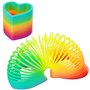 LiFangSotre 4PCS Rainbow Circle Spirale Arc-en-Ciel Ressort,4PCS Mini Rainbow Ring Ressorts Magiques Idéal pour Tous Les Enfants