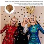 DHSBGWSX 600 Pièces De Pétales De Rose Noire, Séchés Simulés - Décoration D'Ambiance Pour Fête De Mariage, Accessoires De Tir De