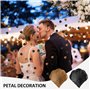 DHSBGWSX 600 Pièces De Pétales De Rose Noire, Séchés Simulés - Décoration D'Ambiance Pour Fête De Mariage, Accessoires De Tir De