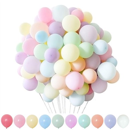 CWPFVQA Lot de 200 Ballons Colorés en Latex