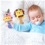 WolinTek Hochets pour bébé, 2Pcs Bébé Jouet Hochet Peluche Multicolore d'Éveil Éducatif Convient Poussette Berceau Animales Joue