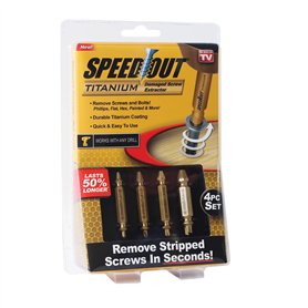 SpeedOut Lot de 4 extracteurs de vis endommagées Cobalt