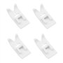 TXErfolg Lot de 4 Pieds de biche en téflon avec revêtement Ultra Glissant pour Machine à Coudre Brother Singer AEG Lervia Medion