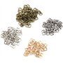 Yulakes Lot de 80 mini sangles à boucle en alliage rectangulaires Adjuster Tri-Glide Slides en métal Boucle de ceinture Boucle e