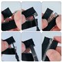 100 Pièces Kit Réparation Fermeture Éclair Kit Reparation Fermeture Eclair Métal Kit de Reparation Fermeture Eclair avec Pince d