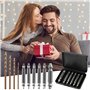 6 Pièces Extracteur de Vis Cassée Extracteurs de vis Double Tête Extracteur de Goujon avec 4 Forets Kit Extracteur de Vis pour E